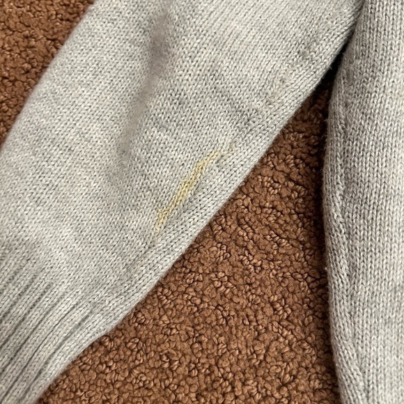 Lacoste Boys Grey Quarter Zip Wool Blend Sweater Size 4 - Picture 4 of 5